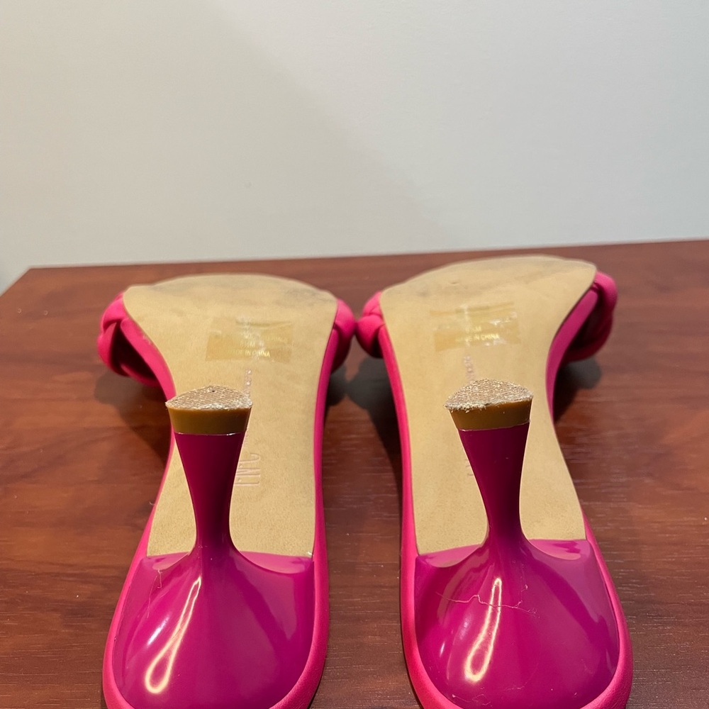 INC International Concepts Women's Pink Braided Heels - Picture 5 of 7